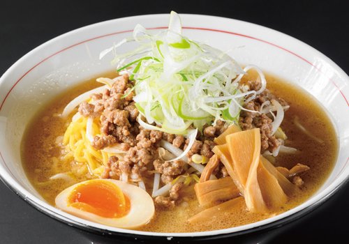 ランチ限定！渾身の羊ラーメン　そぼろの食感が楽しい一品です