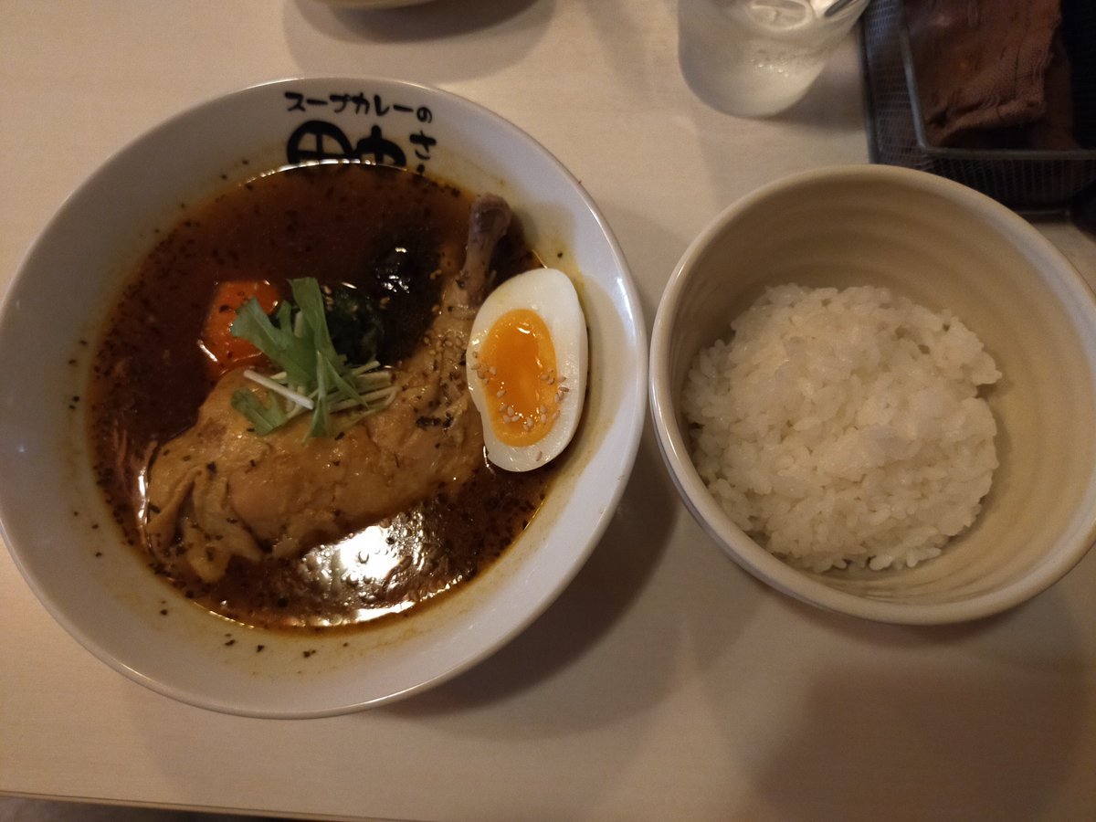 ごちそうさまでした #白石区 #スープカレーの田中さん [やさしい、とんこつ 麺 かまくら【Twitter】]