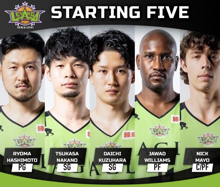 【Today's Starting5】#Bリーグ 2020-21 SEASON Vol.32020.10.10. SAT富山グラウジーズ v... [レバンガ北海道【Twitter】]