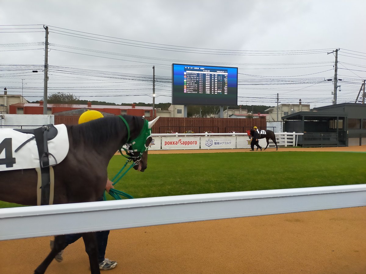 お馬さんの運動会にきましたとりあえず1Rはとりました #門別競馬場 [やさしい、とんこつ 麺 かまくら【Twitter】]