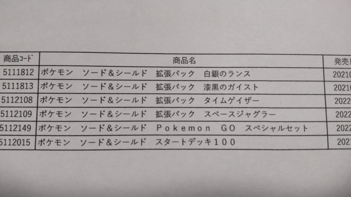 ポケモンカードの再販売情報！これで、カイ、パルキア、トレッキングシューズ、メロン、アスナ、はくば、こくば、カトレア!... [おもちゃの平野【Twitter】]