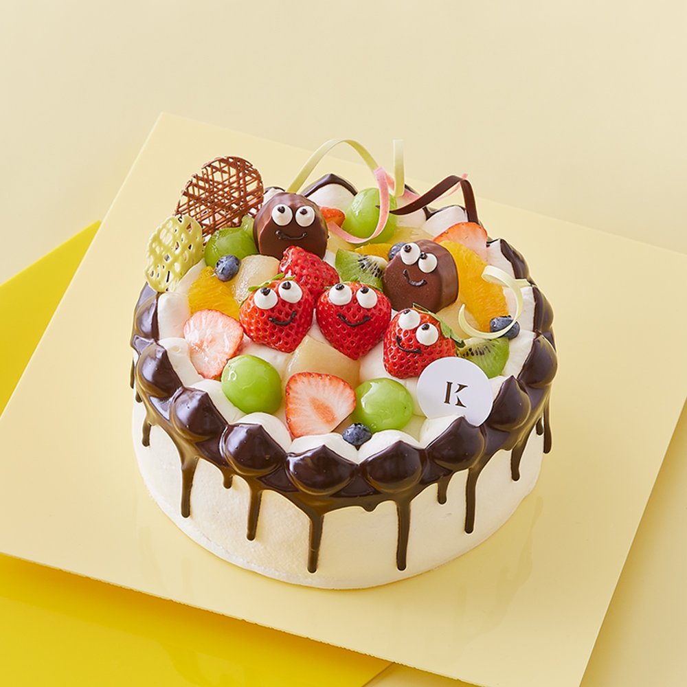 【NEW】「スイートパーティー」笑顔の苺やチョコバナナなどフルーツいっぱいのデコレーションケーキ✨お誕生日や記念日のお祝い、ハ... [洋菓子きのとや【Twitter】]