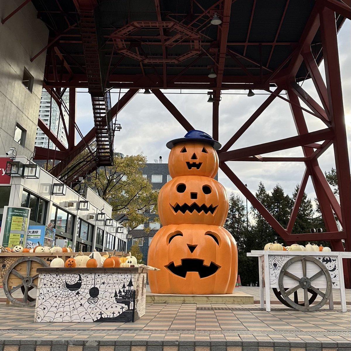 おはようございます☀️学院本部のある札幌大通公園は穏やかな朝⛲️今日はカラーや小物で #ハロウィン を意識したコーディネートも面白そ... [小林豊子きもの学院【Twitter】]