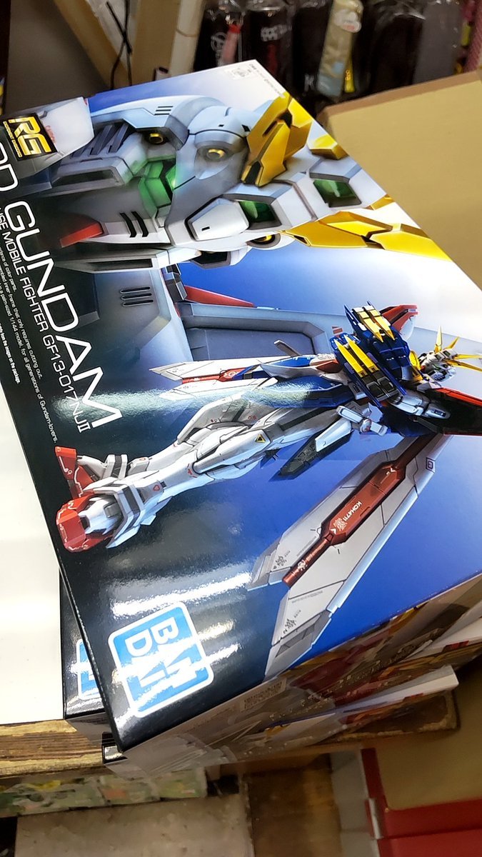 おもちゃの平野にガンプラ再入荷しました今回は、ゴッドガンダム多めですね！ [おもちゃの平野【Twitter】]