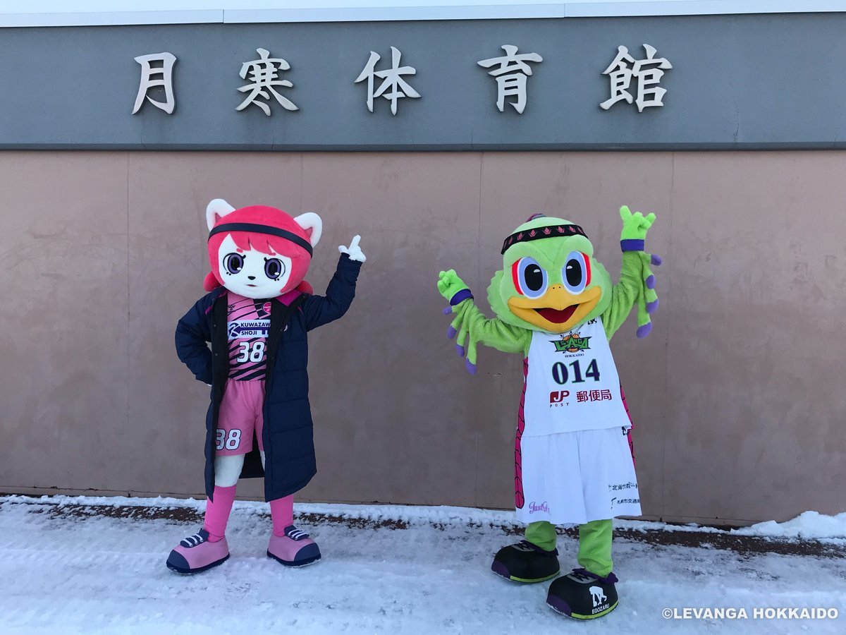 本日 #レッドイーグルス北海道 の試合で、月寒体育館に #レバード がお邪魔しています🦅🏒女子サッカー #ノルディーア北海道 の #ノル... [レバンガ北海道【Twitter】]