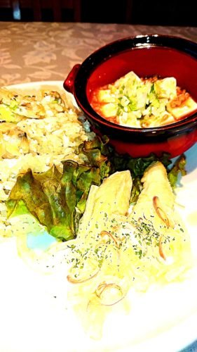 札幌の洋食家はるひの今週の週替わりメニューは、『チーズIN麻婆豆腐&amp;鶏ささみのエスカベッシュ＆あ [洋食家はるひ【ブログ】]