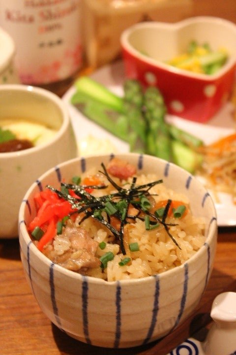 和食ごはんと立派なアスパラ！ [深夜食堂 きーちゃんのおうちごはん【ブログ】]