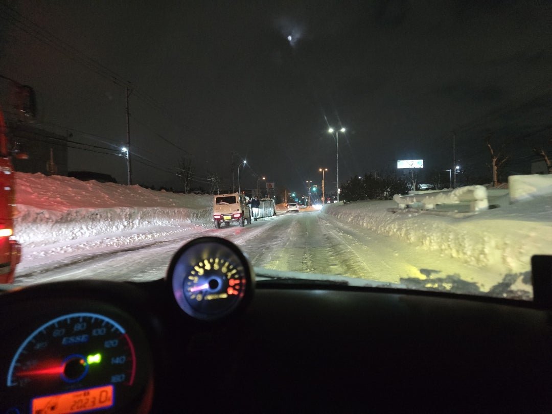 すべる道路 [idaカーコーティング担当まさるのブログ]